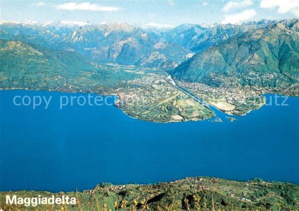Locarno Lago Maggiore Maggiadelta Gerra und S Nazzaro Flieger