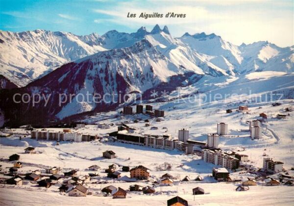 La Toussuire 73 Savoie Les Aiguilles d’Arves Vue aerienne