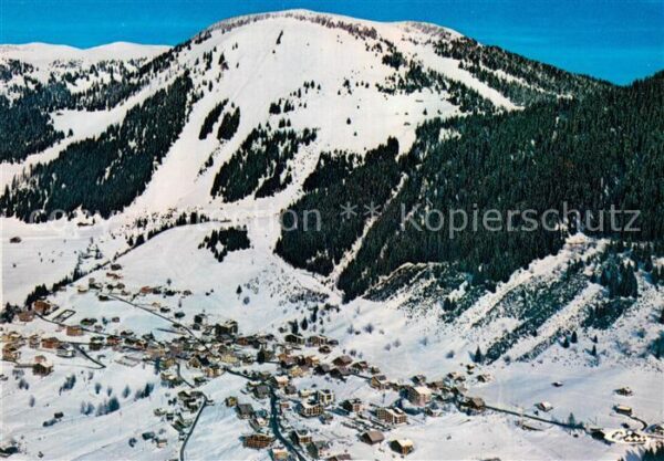 Chatel Haute-Savoie Vue aérienne en hiver