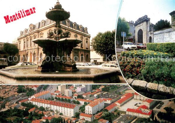 Montelimar 26 Brunnen Luftbild