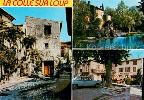 La Colle-sur-Loup Ortsmotive Wasserrad