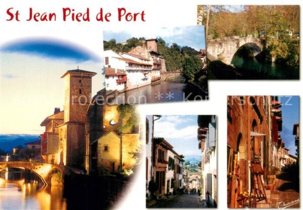 Saint-Jean-Pied-de-Port Vues d ensemble Vieille Ville Eglise Pa