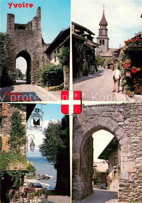 Yvoire 74 Haute-Savoie Vues d ensemble du village médiéval fle