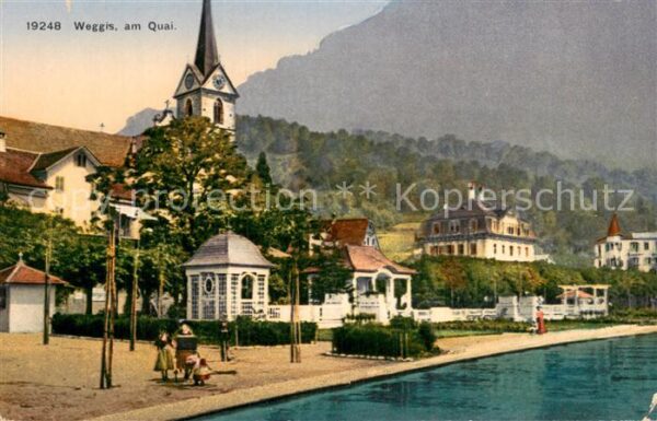 Weggis Vierwaldstaettersee Am Quai