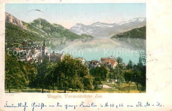 Weggis Vierwaldstaettersee Panorama