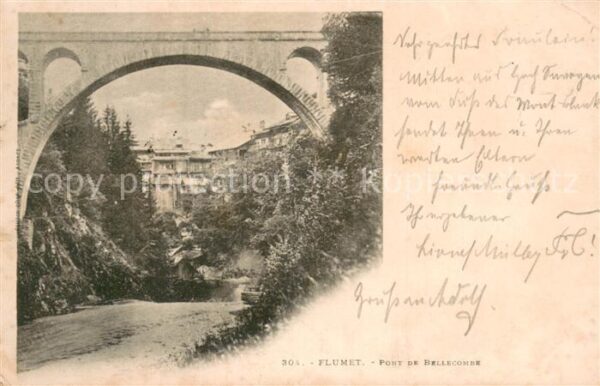 Flumet 73 Savoie Pont de Bellecombe