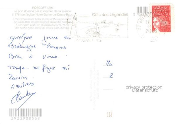 Roscoff Le port domine par le clocher Renaissan – Bild 2