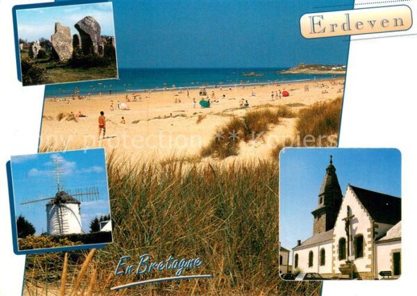Erdeven 56 Morbihan Strandpartie Die Megalithen von Kerzher