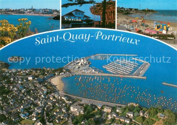 Saint-Quay-Portrieux 22 Cotes-d Armor La plage le casino et vue generale des