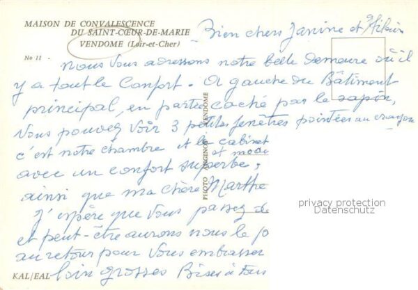 Vendome 41 Loir-et-Cher Maison de Convalescence du Saint Coeur – Bild 2