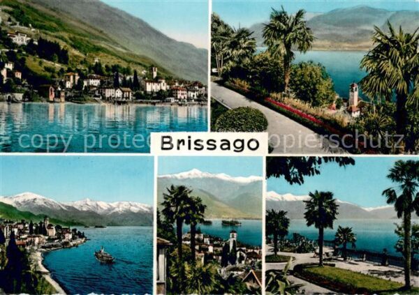Brissago Lago Maggiore Panorama Teilansichten