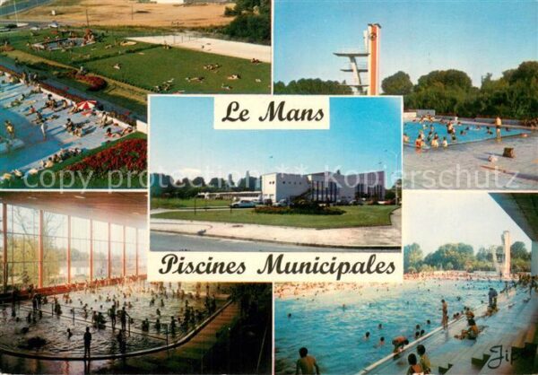 Le Mans Sarthe Vue d’ensemble Bassin d’hiver Bassin d’