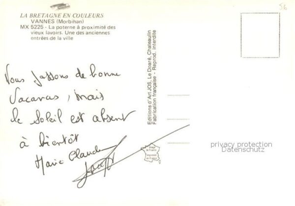 Vannes 56 La poterne a proximite des vieux lavoir – Bild 2