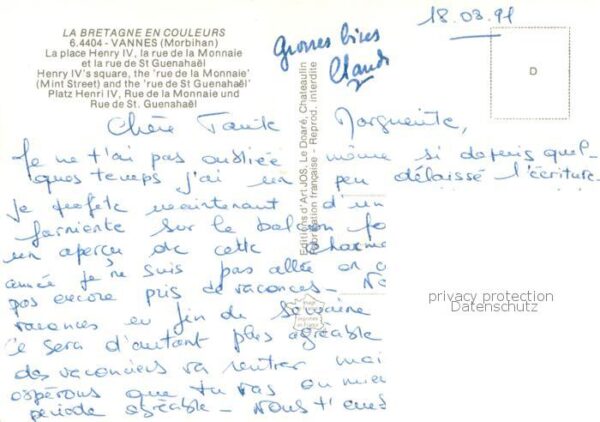 Vannes 56 La place Henry IV la rue de la Monnaie – Bild 2