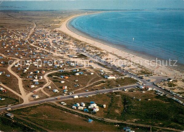 Erdeven 56 Morbihan Le Camping Municipal et la belle greve