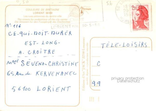 Lorient 56 Morbihan Rues piétonnes du centre ville – Bild 2