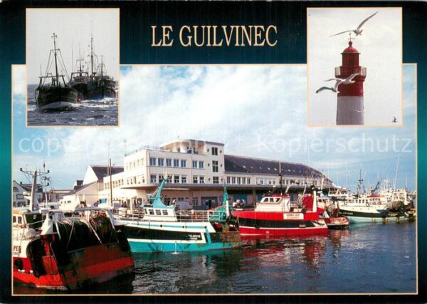 Le Guilvinec 29 Finistere Accostage des chalutiers a la criée Pha