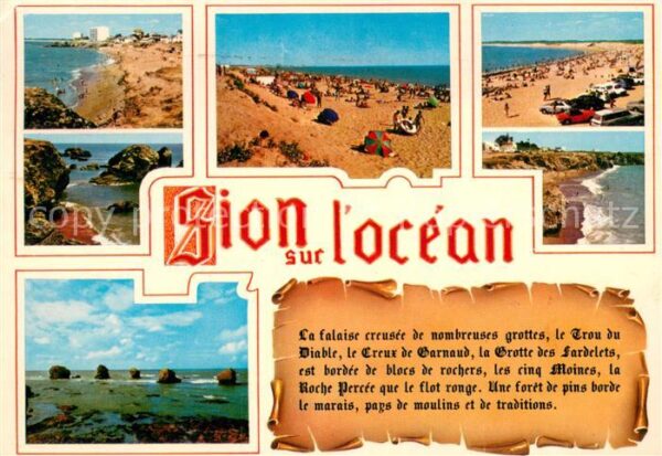 Sion l Océan Saint Hilaire de Riez Plage Côte Falaises