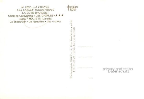 Moliets Plage 40 Landes Camping Caravaning Les Cigales – Bild 2
