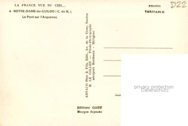 Notre Dame du Guildo Fliegeraufnahme Le Pont sur l Arguenon – Bild 2