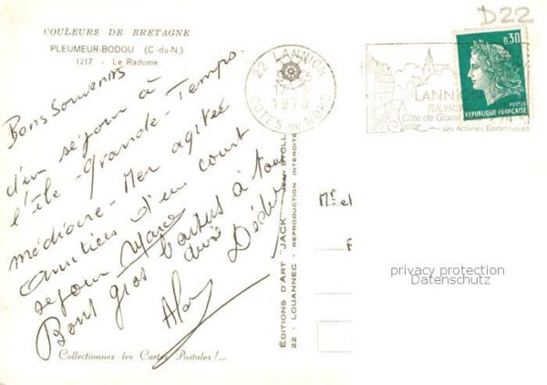 Pleumeur-Bodou 22 Cotes-d Armor Le Radome – Bild 2