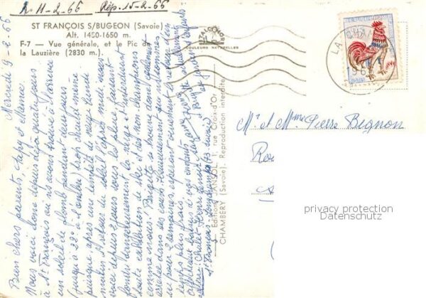 St Francois sur Bugeon Le Pic de la Lauziere – Bild 2