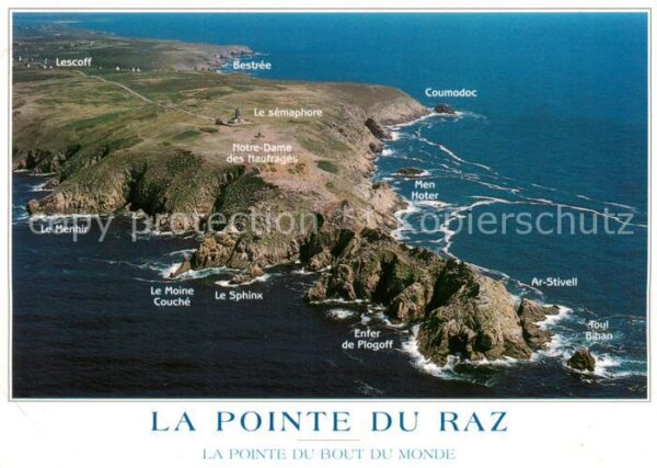 La Pointe du Raz Plogoff 29 Finistere Fliegeraufnahme Panorama
