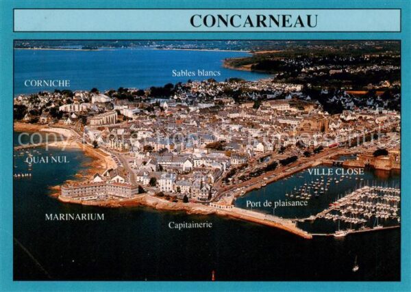Concarneau 29 Finistere Fliegeraufnahme La corniche