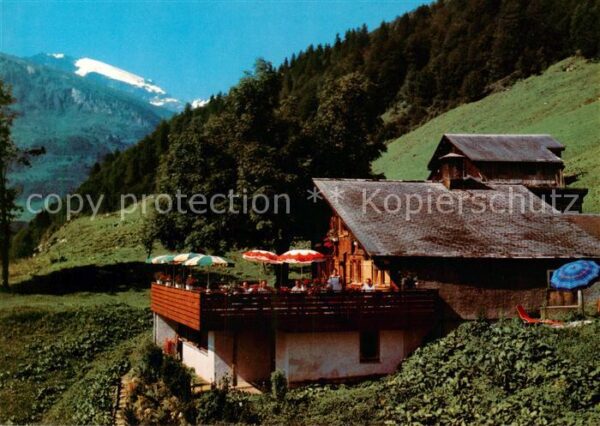 Braunwald GL Bergrestaurant Nussbühl Aussenansicht