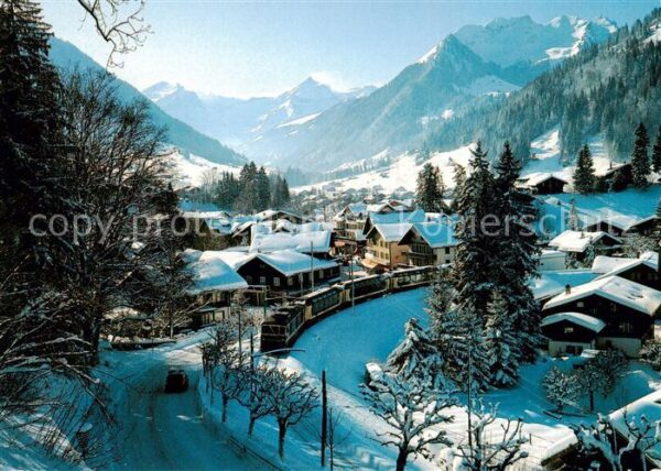 Gstaad BE Mentreux-Oberland-Bahn Oldenhorn Stalde