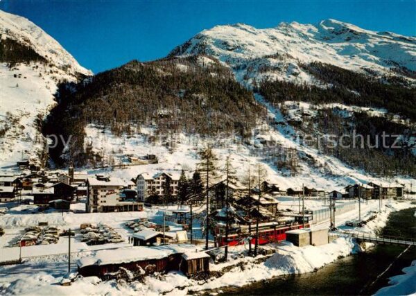 Taesch Brig-Visp-Zermatt Bahn Winter