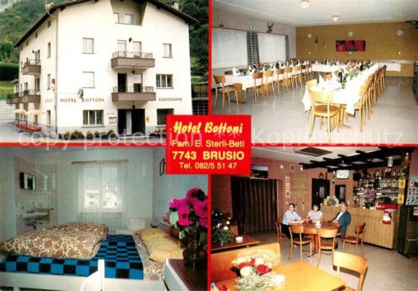 Brusio Hotel Bottoni Restaurant Saal Fremdenzi