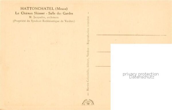 Hattonchatel 55 Meuse Le Chateau Skinner Salle des Gardes – Bild 2