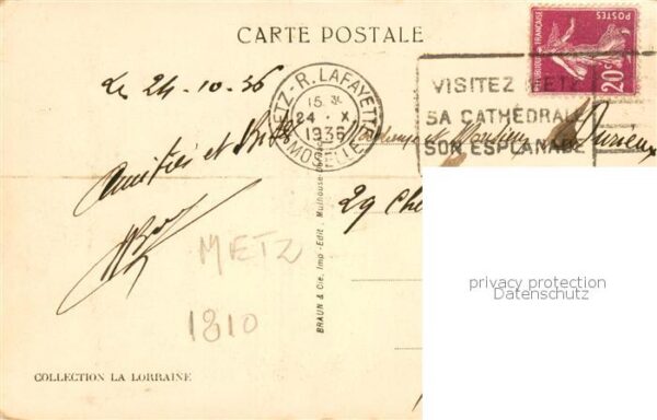 Metz  57 Moselle Bains des Roches et la Cathedrale – Bild 2