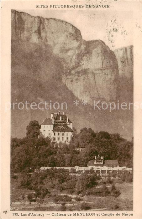 Menthon-les-Bains 74 Haute-Savoie Chateau de Menthon et Casque de Neron