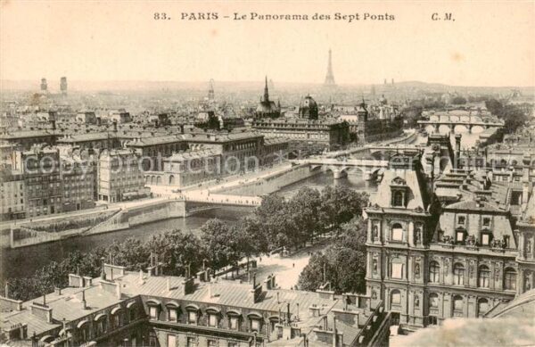 Paris 75 Panorama des Sept Ponts