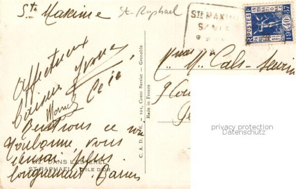 St-Raphael 83 Partie am Meer - Künstlerkarte – Bild 2