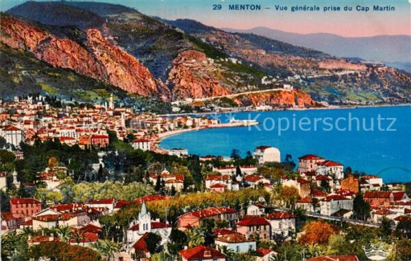 Menton 06 Vue generale prise du Cap Martin
