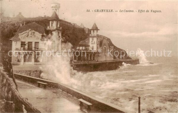 Granville 50 Manche Le Casino - Effet de Vagues