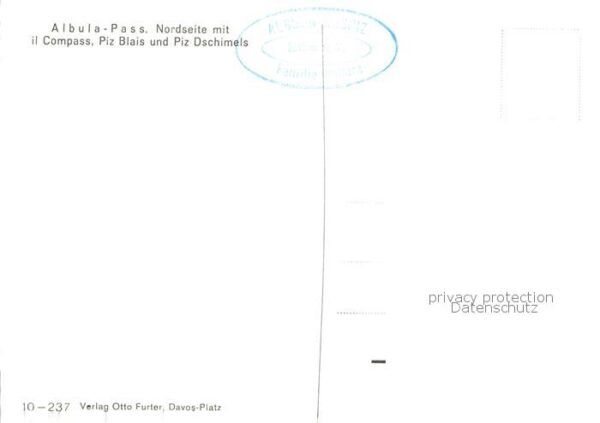 Albulapass Nordseite m. Il Compass Piz-Blais u. Pi – Bild 2