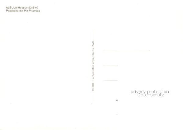 Albulapass Passhöhe m.Piz-Piramida – Bild 2
