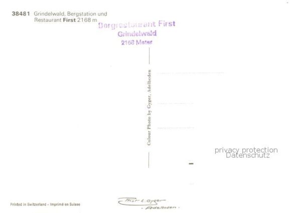 Grindelwald Bergstation u. Restaurant First – Bild 2