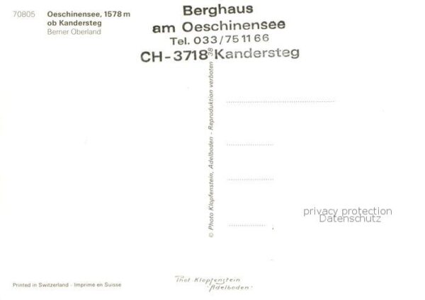 Kandersteg BE Berghaus am Oeschinensee Panorama – Bild 2