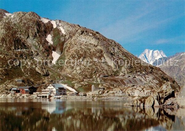Grimsel Pass Hotel Grimsel Passhöhe mit Totensee und