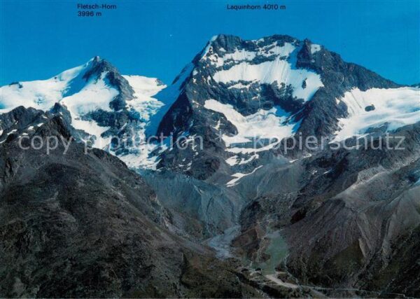Weissmies 4023m VS Saas Tal Fletsch Horn Laquinhorn