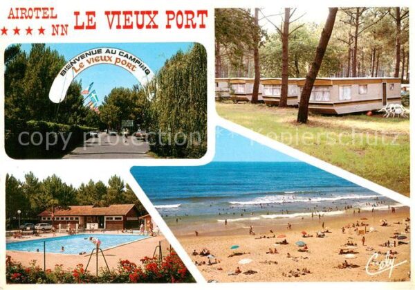 Messanges 40 Landes Airotel Camping Le vieux port Piscine P