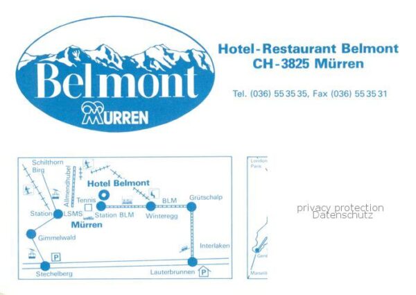 Muerren BE Hotel Restaurant Belmont – Bild 2