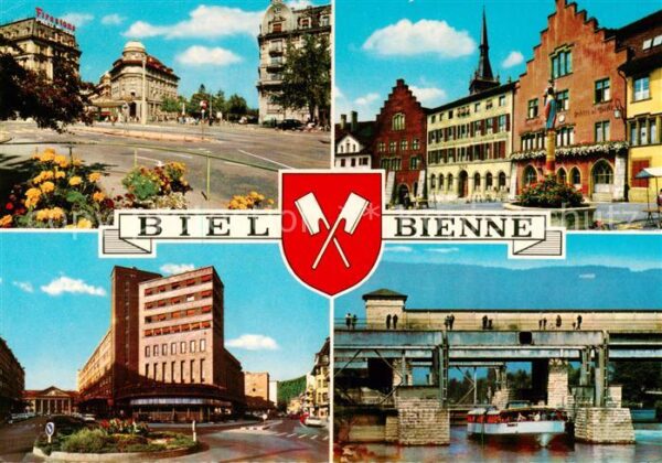 Biel Bienne Motive Innenstadt Altstadt Schleuse