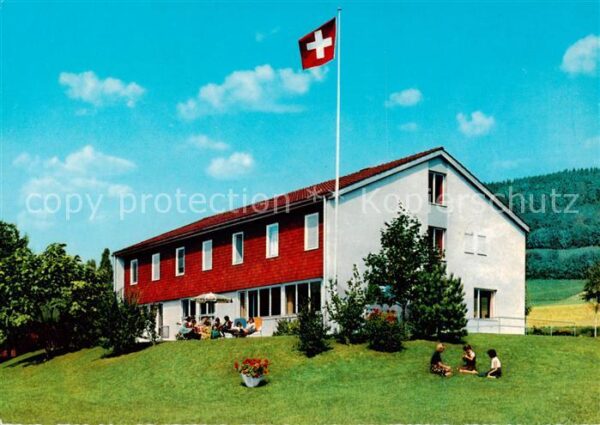 Stein Rhein SH Jugendherberge Schweizer Flagge