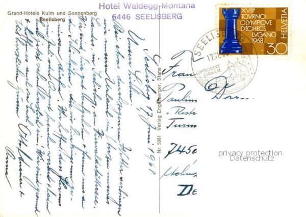 Seelisberg UR Grand Hotels Kulm und Sonnenberg Vierwa – Bild 2